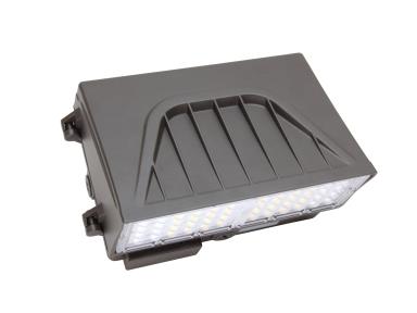 MaxLite WPC28U-WCSBPCCRE2 LED WallMax Cutoff Wall Pack Light - 15W/20W/28W, CCT Select 3000/4000/5000k, 120-277V, Type 4, Bronze, On/off PC, C-max Ready, Emergency Battery Backup -20C