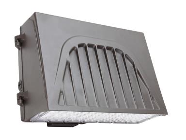 MaxLite WPC59U-CSBPCCRE2 LED WallMax Cutoff Wall Pack Light - 59W, CCT Select 3000/4000/5000k, 120-277V, Type 4, Bronze, On/off PC, C-max Ready, Emergency Battery Backup -20c
