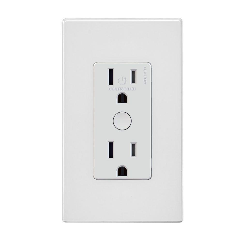 Leviton ZW15R-1BW Tamper-Resistant Outlet with Z-Wave Technology