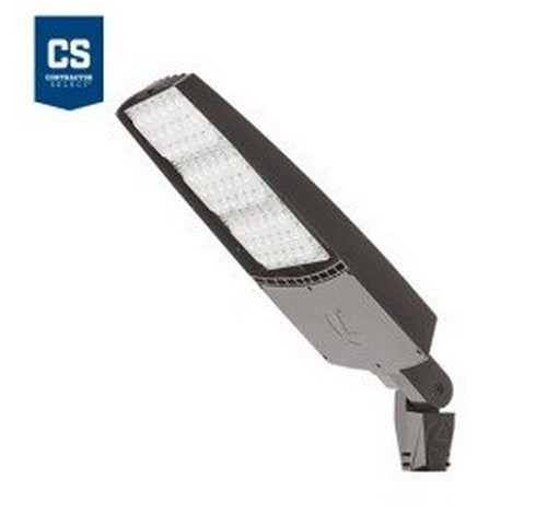 Lithonia Lighting Contractor Select RSXF3 312W Max Dark Bronze LED Flood Light - Integral Slipfitter Mount 120-277V