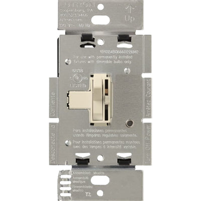 Lutron Ariadni Dimmer Switch with Locator Light, 1000W, Incandescent/Halogen Only, 120V, Single Pole/3-Way, AY-103PNL-IV, Ivory