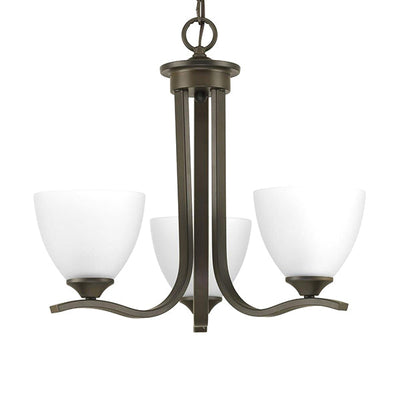 Progress Lighting P400062-020 Laird 3-Light Chandelier Ceiling Light, Antique Bronze