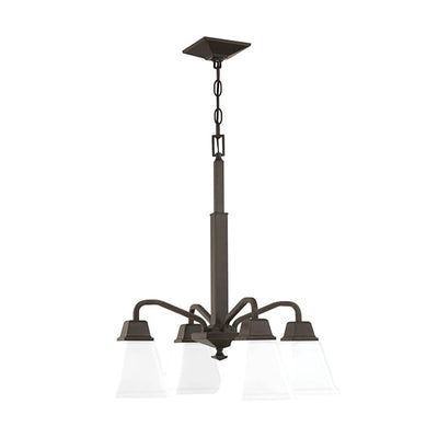Progress Lighting P400118-020 Clifton Heights 4-Light Chandelier Ceiling Light, Antique Bronze