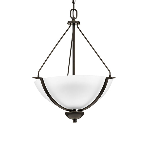Progress Lighting P3912-20W Bravo 3-Light Foyer Pendant, Antique Bronze