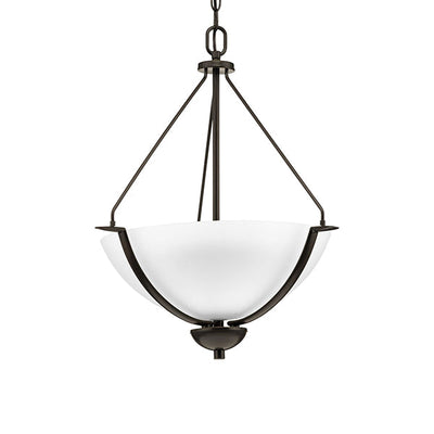 Progress Lighting P3912-20W Bravo 3-Light Foyer Pendant, Antique Bronze