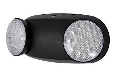 HY-10B - Indoor LED Emergency Light 1.2W Black 90 Min Battery UL
