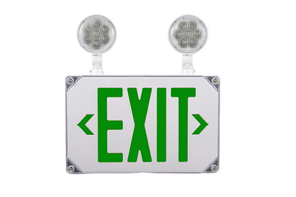 RY-EX-COMBO-WET-G - Outdoor Exit Combo 90 Min Battery Green