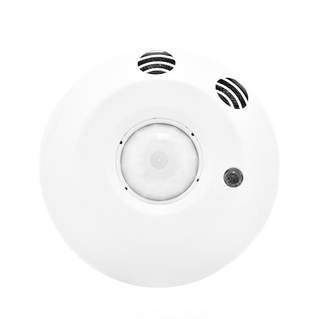 Leviton AC205-DMW Smart Ceiling Mount Occupancy Sensor, Multi-Tech, Switching, 2-zone, 500 sq ft coverage, 120-277VAC