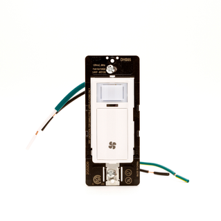 Leviton DHS05-1LW White – Decora Humidity Sensor and Fan Control, single pole, 1/4 HP Motor, 300W LED/CFL, 600W