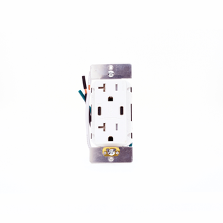 Leviton T5836-W 60W (6A) USB Dual Type-C/C Power Delivery Wall Outlet Charger with 20A Tamper-Resistant Outlet