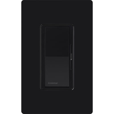 Lutron Diva LED+ Dimmer Switch with Wall Plate, 150W LED, Single Pole/3-Way, No Neutral Required, 120V, DVWCL-153PH-BL, Black