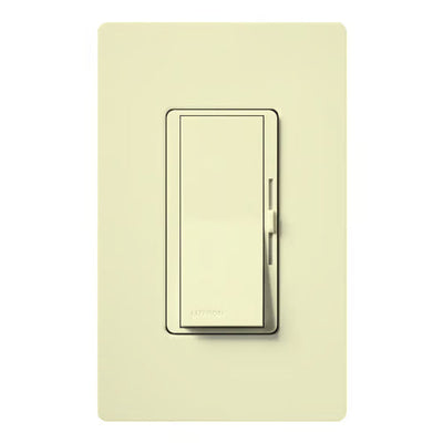 Lutron Diva Dimmer Switch w/ Night Light, 1000W Incandescent/Halogen Only, Single Pole, 120V, DV-10PH-AL, Almond
