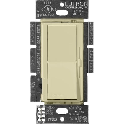 Lutron Diva MLV Dimmer Switch w/ Night Light, 450W (600VA), Single Pole/3-Way, No Neutral Required, 120V, DVSCLV-603P-SA, Sage