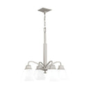 Progress 20407 P400118-009 Clifton Heights 4-Light Chandelier Ceiling Light, Brushed Nickel