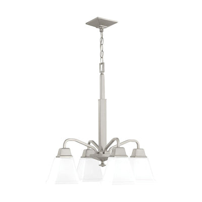 Progress Lighting P400118-009 Clifton Heights 4-Light Chandelier Ceiling Light, Brushed Nickel
