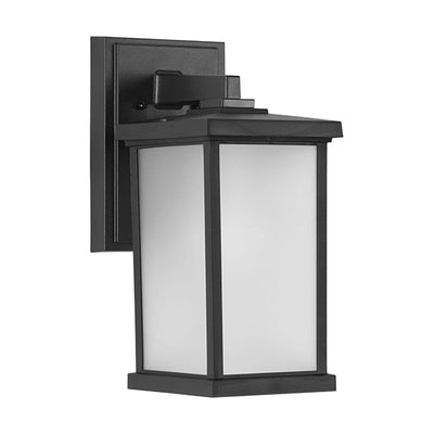 Progress Lighting P560289-031 Trafford Non-Metallic 1-Light Electric Wall Lantern, Textured Black