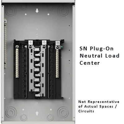 Siemens SN5482L1225 225A Main Lug Load Center, 54 Spaces / 82 Circuits, 1Phase 3Wire 120/240V, Aluminum Bus, NEMA-1, Gray