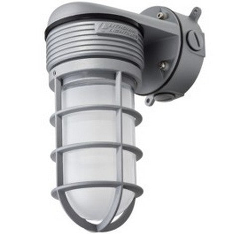 Lithonia Lighting OLVTWM 15W Gray Vapor Tight Outdoor Wall Light 4000, 120V-277V