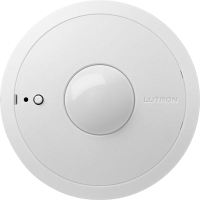 Lutron LOS2 Ceiling Occupancy Sensor, Wired PIR Technology, 1500 sq ft Coverage, 360 Degree View, 15–24V, LOS2‑CIR‑WH, White