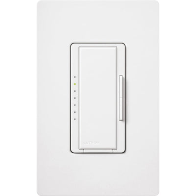 Lutron Maestro Dimmer, 1000W Incandescent/Halogen Only, Single Pole/Multi-Location, 120V, MA-1000H-WH, White