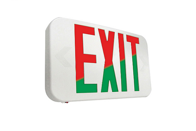 HY-3WL(R+G) - Indoor Exit Sign Red and Green Face 90 Min Battery UL
