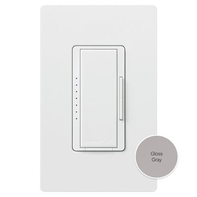 Lutron Vive Maestro Wireless LED+ Dimmer, 150W LED, Single Pole/Multi-Location, No Neutral Required, 120V, MRF2S-6CL-GR, Gray