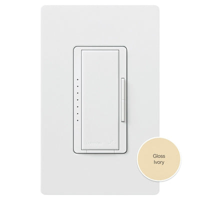 Lutron Vive Maestro Wireless LED+ Dimmer, 150W LED, Single Pole/Multi-Location, No Neutral Required, 120V, MRF2S-6CL-IV, Ivory