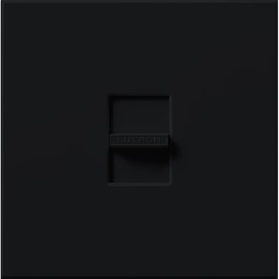 Lutron Nova 3-Wire Dimmer Switch for Ballasts/LED Drivers 8A, Single-Pole, 277V, Large Control, Wall Plate Included, NF-10-277-BL, Black