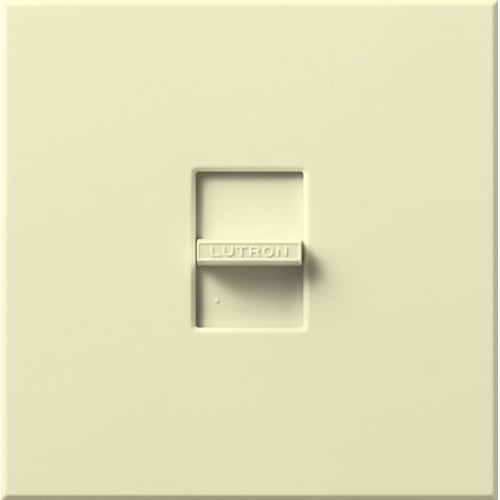 Lutron Nova MLV Dimmer, 800W (1000VA), Single-Pole, No Neutral Required, 120V, Large Control, Wall Plate Included, NLV-1000-AL, Almond