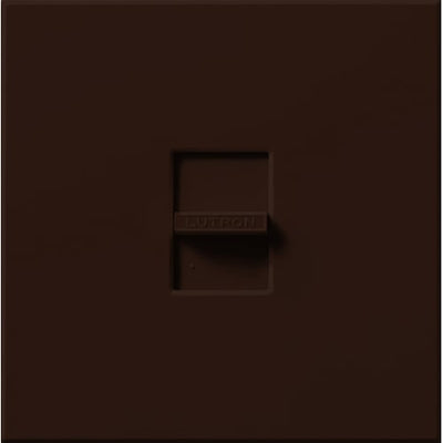 Lutron Nova MLV Dimmer, 800W (1000VA), Single-Pole, No Neutral Required, 120V, Large Control, Wall Plate Included, NLV-1000-BR, Brown