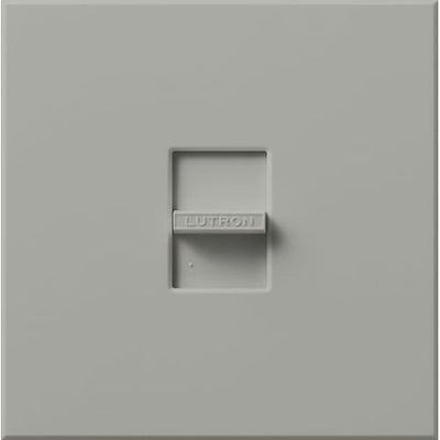 Lutron Nova MLV Dimmer, 800W (1000VA), Single-Pole, No Neutral Required, 120V, Large Control, Wall Plate Included, NLV-1000-GR, Gray