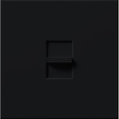 Lutron Nova MLV Dimmer, 1200W (1500VA), Single-Pole, No Neutral Required, 120V, Large Control, Wall Plate Included, NLV-1500-Bl, Black