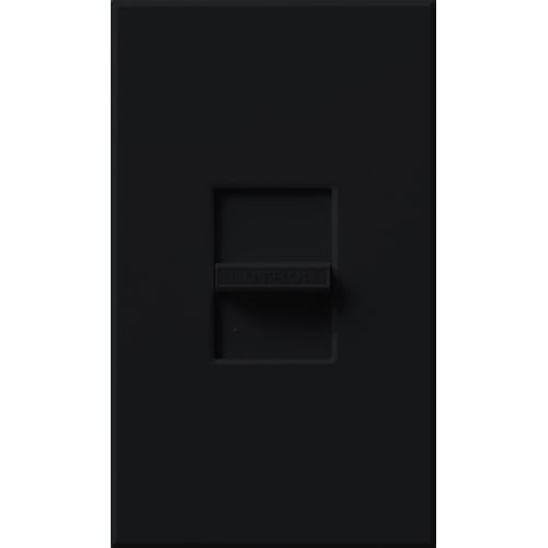 Lutron Nova MLV Dimmer, 450W (600VA), Single-Pole, No Neutral Required, 120V, Small Control, Wall Plate Included, NLV-600-Bl, Black