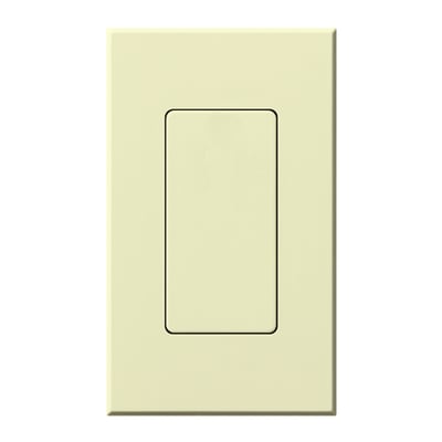 Lutron Nova T Blank Insert for Architectural Matte Wall Plates, Single Gang Wall Plate Included, NT-BI-AL, Almond