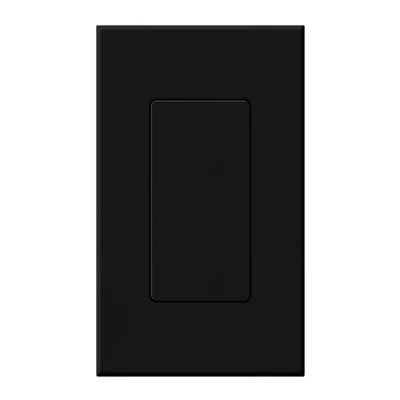 Lutron Nova T Blank Insert for Architectural Matte Wall Plates, Single Gang Wall Plate Included, NT-BI-BL, Black