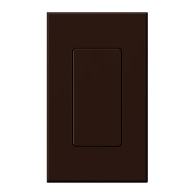 Lutron Nova T Blank Insert for Architectural Matte Wall Plates, Single Gang Wall Plate Included, NT-BI-BR, Brown
