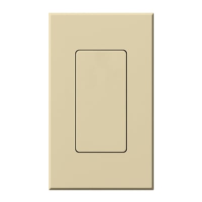 Lutron Nova T Blank Insert for Architectural Matte Wall Plates, Single Gang Wall Plate Included, NT-BI-IV, Ivory