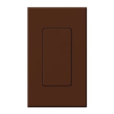 Lutron Nova T Blank Insert for Architectural Matte Wall Plates, Single Gang Wall Plate Included, NT-BI-SI, Sienna