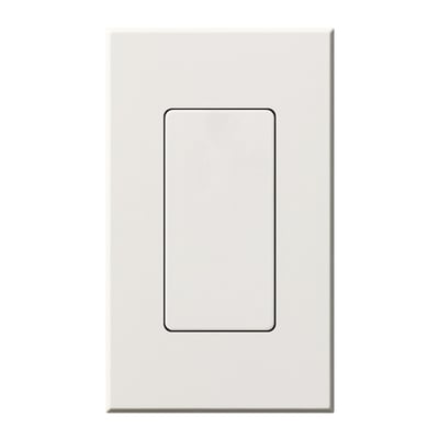 Lutron Nova T Blank Insert for Architectural Matte Wall Plates, Single Gang Wall Plate Included, NT-BI-WH, White