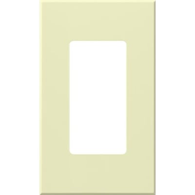 Lutron Nova T Wall Plate Kit, Single-Gang, Fits Small Accessory/Wall Keypad Insert, No Fins Broken, Matte Finish, NT-R3-NFB-AL, Almond