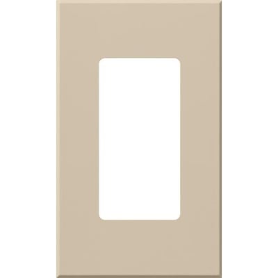 Lutron Nova T Wall Plate Kit, Single-Gang, Fits Small Accessory/Wall Keypad Insert, No Fins Broken, Matte Finish, NT-R3-NFB-TP, Taupe