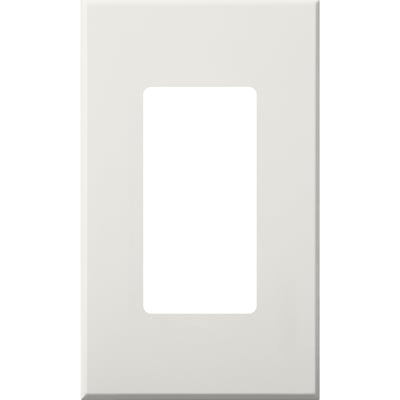 Lutron Nova T Wall Plate Kit, Single-Gang, Fits Small Accessory/Wall Keypad Insert, No Fins Broken, Matte Finish, NT-R3-NFB-WH, White