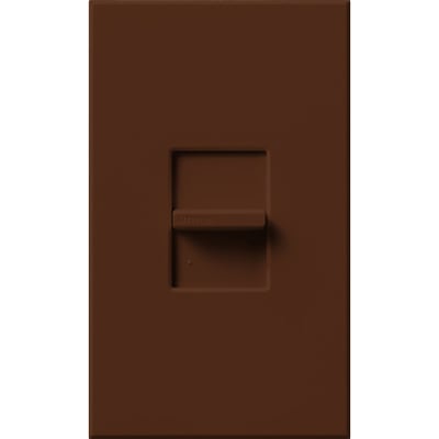 Lutron Nova T 3-Wire Dimmer Switch for Ballasts/LED Drivers, 1000W/6A, Single Pole, Neutral Required, 120V, Small Control, NTF-10P-SI, Sienna