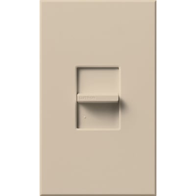 Lutron Nova T Momentary Contact Switch, 24V, Single-Pole/Multi-Location, Wall Plate Included, NRCS-1-TP, Taupe