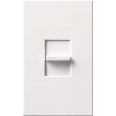 Lutron Nova T Momentary Contact Switch, 24V, Single-Pole/Multi-Location, Wall Plate Included, NRCS-1-WH, White