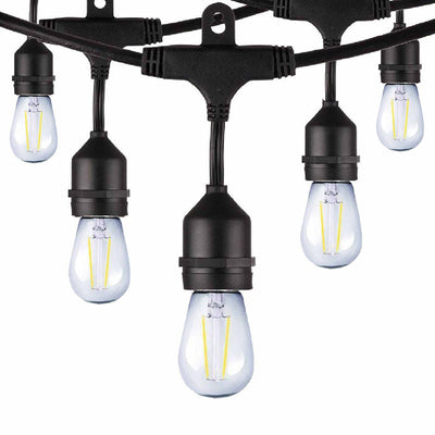 STG - LED String Lights with S14 Bulbs 1W per bulb 2700K