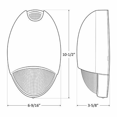 DBEL - Decorative Outdoor LED AC/Emergency Unit 12W