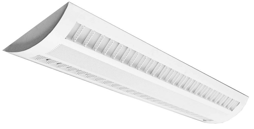 SCPP-UD - LED Suspended 2/3 Louver & Perf. Center Basket Up/Down Lights 40W/20W OR 60W 3500K