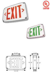 Wet Location Exit Sign 3.8W