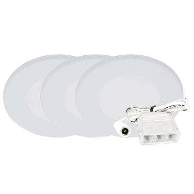 12V LED 3" Round Slim Puck Lights" 2W 3000K